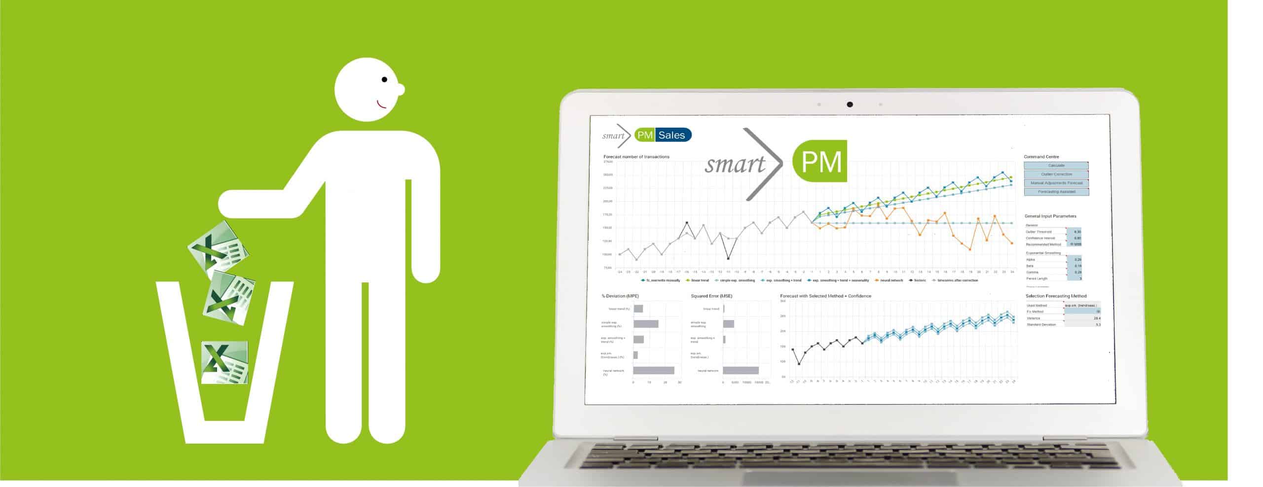 A shortcut to smartplanning with smartPM.solutions Excel in the Bin
