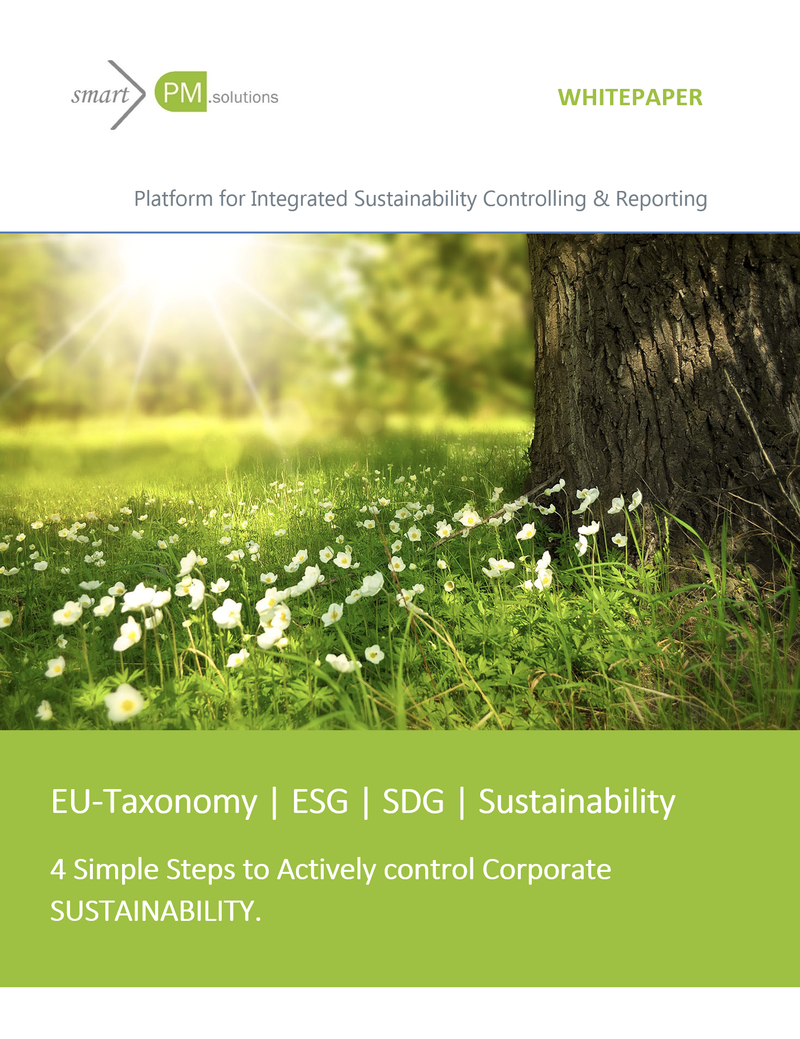 Nachhaltigkeitscontrolling smartPM.solutions Software für ESG-Performance-Management und Reporting