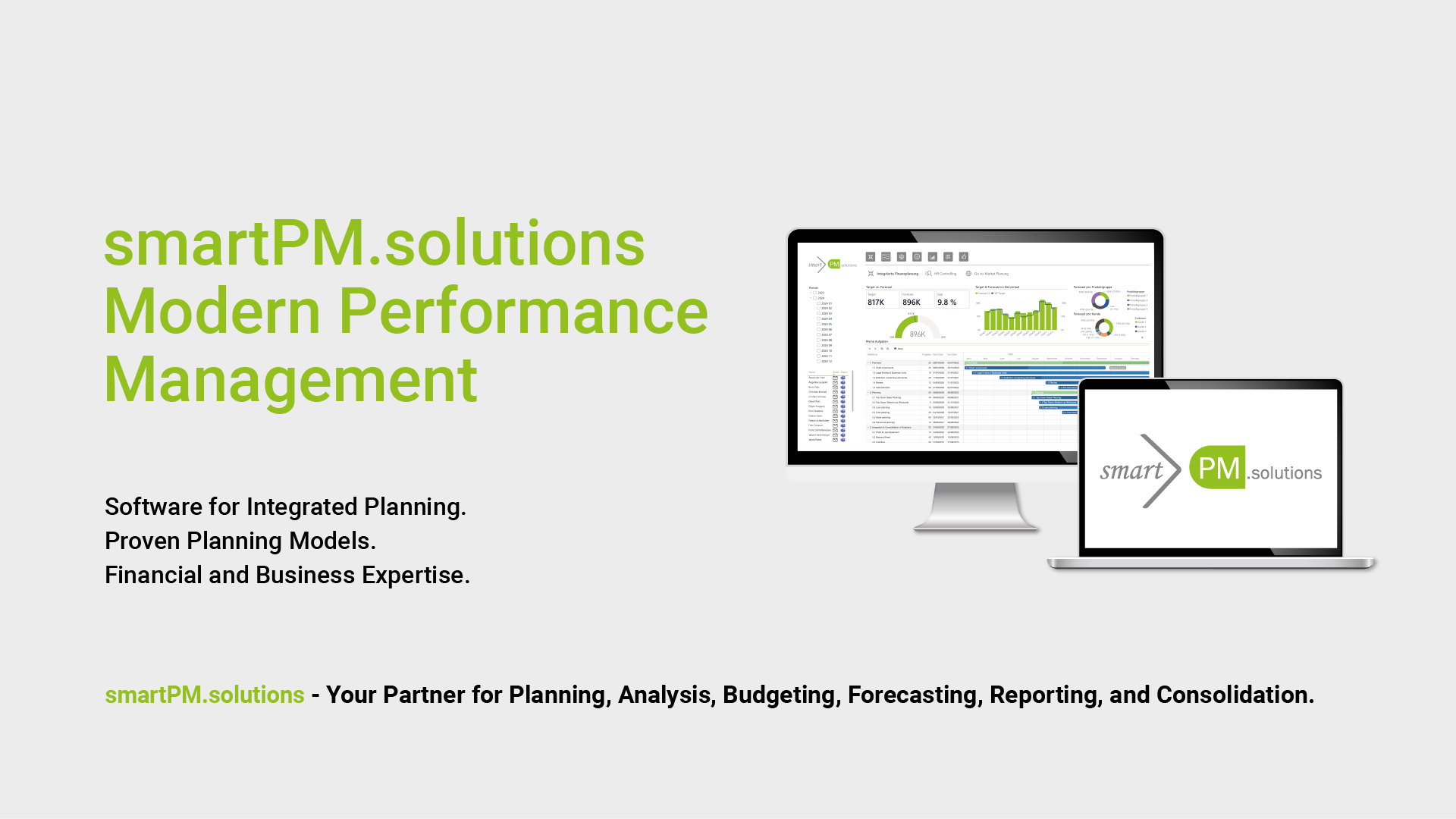 Unternehmensbroschüre smartPMsolutions = modernes Controlling